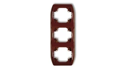 TREND Ramka pionowa potrójna brązowy 4RV-3