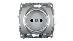 TREND Gniazdo pojedyncze b/u srebrny 5GP-1p