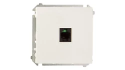 Simon Basic Gniazdo telefoniczne pojedyncze RJ11 białe BMTU.01/11