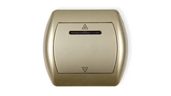 TREND Sterownik roletowy sterowany dotykiem i dowolnym pilotem złoty 6SR-1