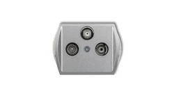 TREND Gniazdo antenowe RTV-SAT przelotowe 10dB srebrny metalik 7GSP