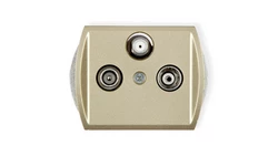 TREND Gniazdo antenowe RTV-SAT końcowe (2 wejścia antenowe) złoty 6GST