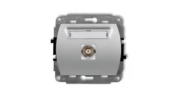 TREND Gniazdo pojedyncze BNC srebrny metalik 7GBNC-1