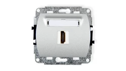 TREND Gniazdo pojedyncze HDMI srebrny metalik 7HDMI-1