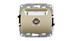 TREND Gniazdo pojedyncze BNC złoty 6GBNC-1