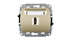 TREND Gniazdo pojedyncze HDMI złoty 6HDMI-1