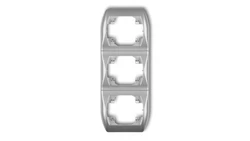 TREND Ramka pionowa potrójna srebrny metalik 7RV-3