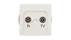 Simon Basic Gniazdo antenowe RD/TV końcowe separowane białe BMZAR1/1.01/11