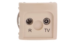 Simon Basic Gniazdo antenowe RD/TV końcowe separowane beżowe BMZAR1/1.01/12