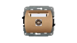 TREND Gniazdo pojedyncze BNC złoty metalik 8GBNC-1