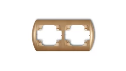 TREND Ramka pozioma podwójna złoty metalik 8RH-2