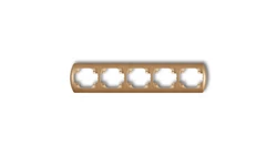 TREND Ramka pozioma pięciokrotna złoty metalik 8RH-5