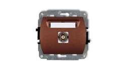 TREND Gniazdo pojedyncze BNC brĄzowy metalik 9GBNC-1