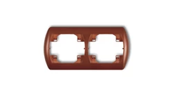 TREND Ramka pozioma podwójna brĄzowy metalik 9RH-2