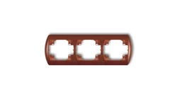 TREND Ramka pozioma potrójna brĄzowy metalik 9RH-3