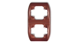 TREND Ramka pionowa podwójna brĄzowy metalik 9RV-2