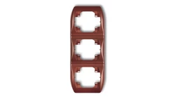 TREND Ramka pionowa potrójna brĄzowy metalik 9RV-3