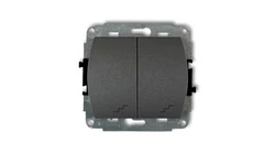 TREND Łącznik podwójny schodowy grafitowy 11WP-33