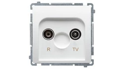 Simon Basic Gniazdo antenowe RD/TV końcowe białe BMZAK10/1.01/11