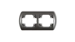 TREND Ramka pozioma podwójna grafitowy 11RH-2