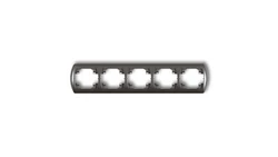 TREND Ramka pozioma pięciokrotna grafitowy 11RH-5