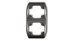 TREND Ramka pionowa podwójna grafitowy 11RV-2