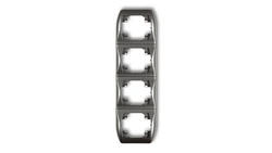 TREND Ramka pionowa poczwórna grafitowy 11RV-4