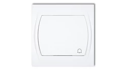 LOGO Przycisk /dzwonek/ biały LWP-4