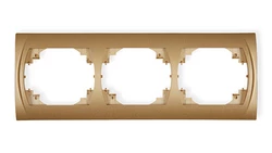 LOGO Ramka pozioma potrójna złoty metalik 8LRH-3