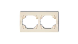 LOGO Ramka pozioma podwójna beżowy 1LRH-2
