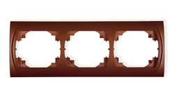 LOGO Ramka pozioma potrójna brĄzowy metalik 9LRH-3