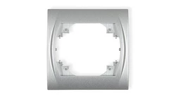 LOGO Ramka pozioma pojedyncza srebrny metalik 7LRH-1