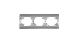 LOGO Ramka pozioma potrójna srebrny metalik 7LRH-3