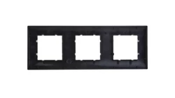 DANTE Ramka potrójna tworzywo lakierowane GRAFIT 456083