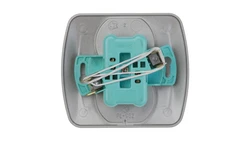 Simon Akord Gniazdo podwójne b/u 16A IP20 satyna metalizowana AG2/29