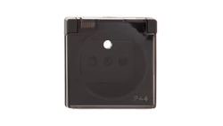 Simon 82 Pokrywa bryzgoszczelna gniazda z/u IP44 z klapką dymną grafit 82068KD-38