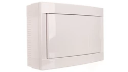 Rozdzielnica natynkowa 1-Rzędowa 12-Modułowa IP40 Drzwi Białe 90911512 Viko by Panasonic