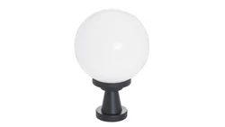 Oprawa ogrodowa E27 TOWER niska h 150mm kula fi 200mm biała 1302.101B