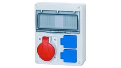 Rozdzielnica budowlana SYCYLIA 1x5P 16A 2x2P+Z 8 modułów ITALINE ITA00117 ELIT50527