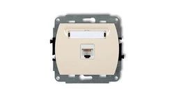 TREND Gniazda komputerowe pojedyncze 1xRJ45, kat. 6, 8-stykowy beżowy 1GK-3