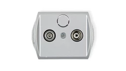 TREND Gniazdo antenowe RTV końcowe 2dB srebrny 5G2K