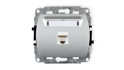 TREND Gniazda komputerowe pojedyncze 1xRJ45, kat. 5e, 8-stykowy srebrny 5GK-1