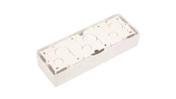 MOSAIC Puszka natynkowa pojedyncza pozioma /6-8modułów/ biała 080286