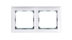 VALENA Ramka podwójna pozioma biała 774462