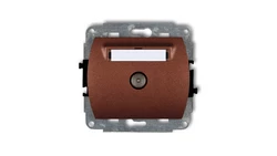 TREND Gniazdo antenowe pojedyncze TV brĄzowy metalik 9GTV-1