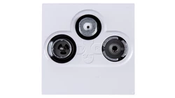 MOSAIC Gniazdo antenowe RTV/SAT gwiazda białe 078786