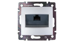 VALENA Gniazdo telefoniczne aluminium 1xRJ45 5e UTP 770230