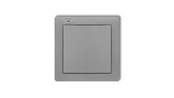 DECO Nadajnik 1-klawiszowy 2-kanałowy do systemu Exta Free srebrny metalik 7DEF-1