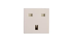 MOSAIC Gniazdo pojedyncze z/u 13A standard brytyjski białe 077505