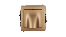 DECO Mechanizm wypustu kablowego złoty metalik 8DWPK